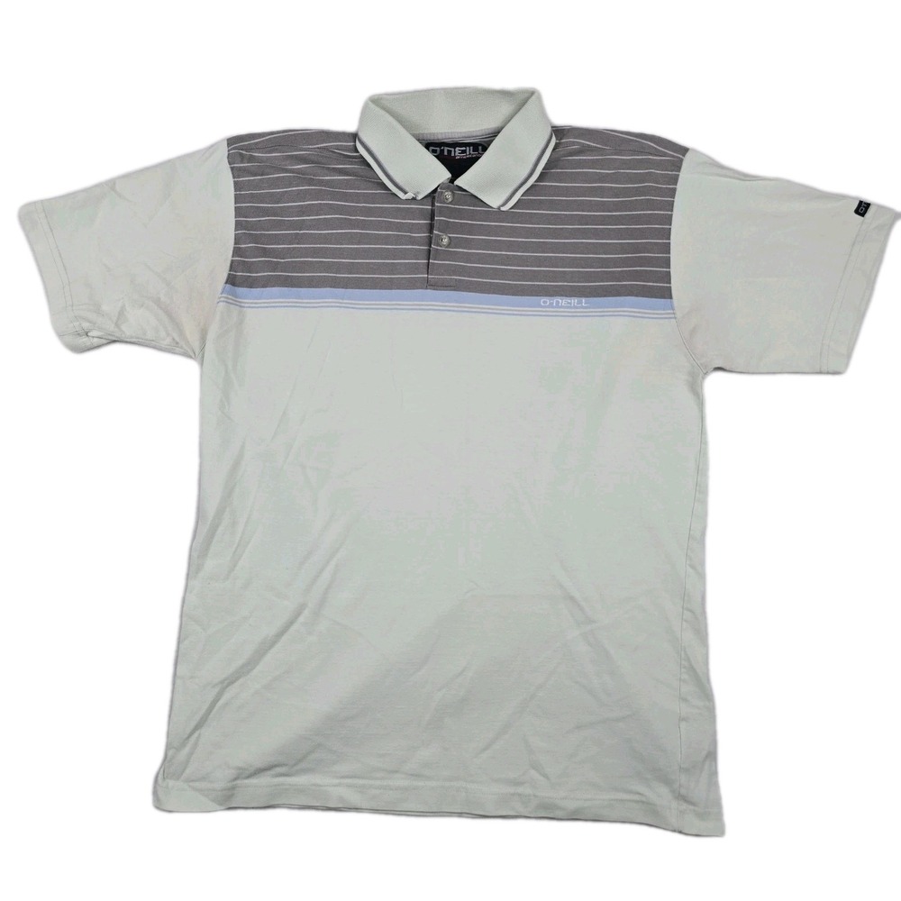 O'Neill Americanona Men's Size Large Short Sleeve Striped Polo Shirt